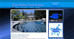 Desktop Screenshot of blueribbonpoolsandspas.com